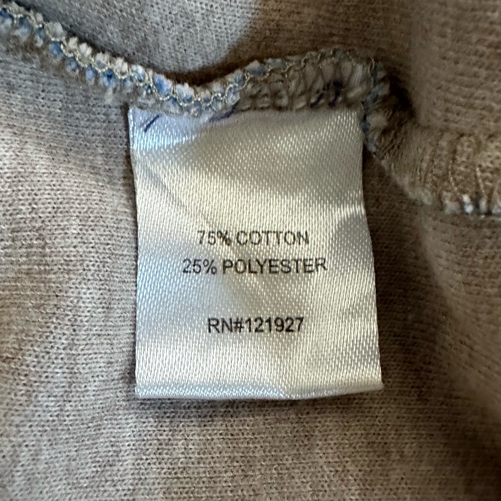 johnnie-O Blue Body with Tan Raglan Crewneck Shirt Sizr L - Picture 4 of 5